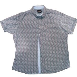 XXL Men's Daniel Cremieux Paisley Casual Button Down Shortsleeve Shirt